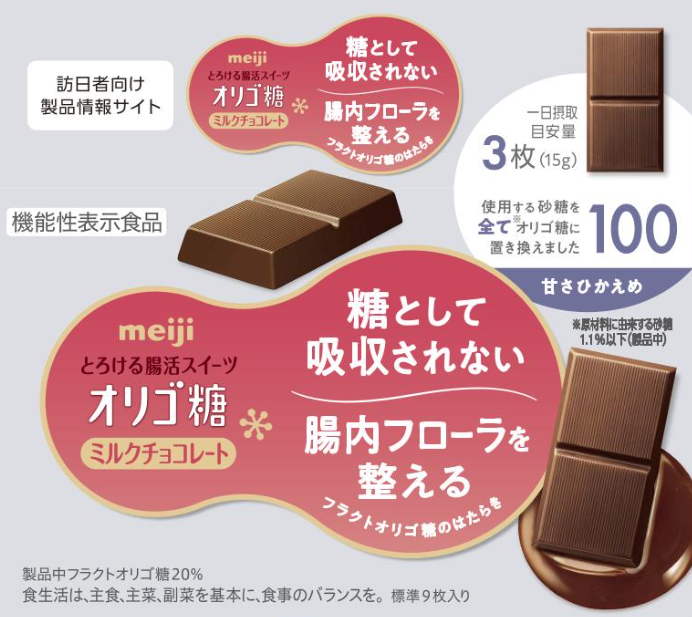 明治オリゴ糖ミルクチョコレート100